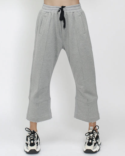 grey cropped sweat pants *pre-order*