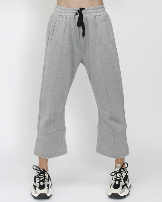 grey cropped sweat pants *pre-order*